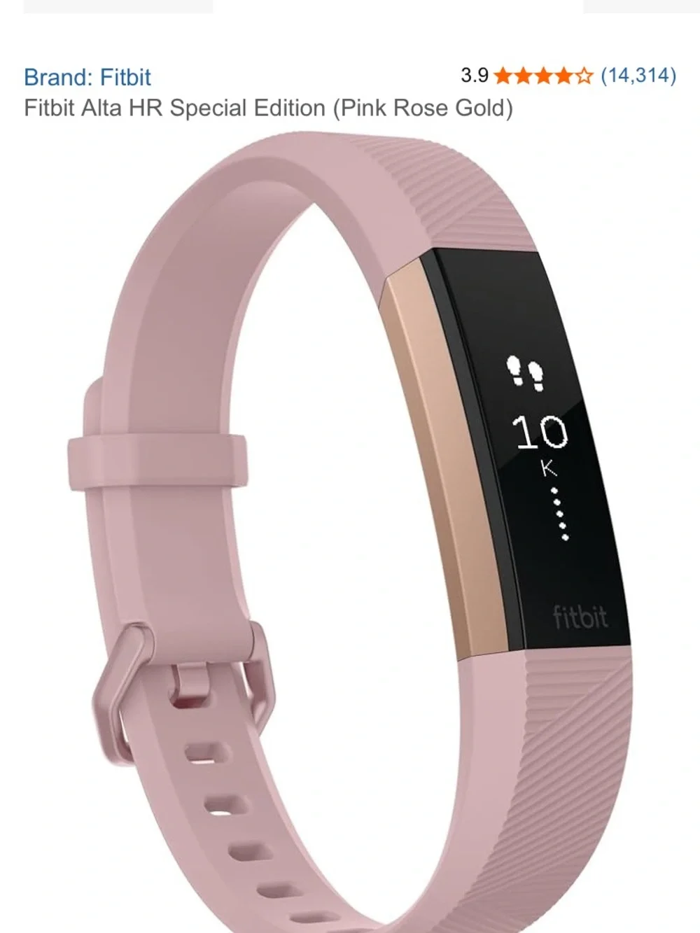 Health & Activity Tracker Smart Band in Rose Gold Pink